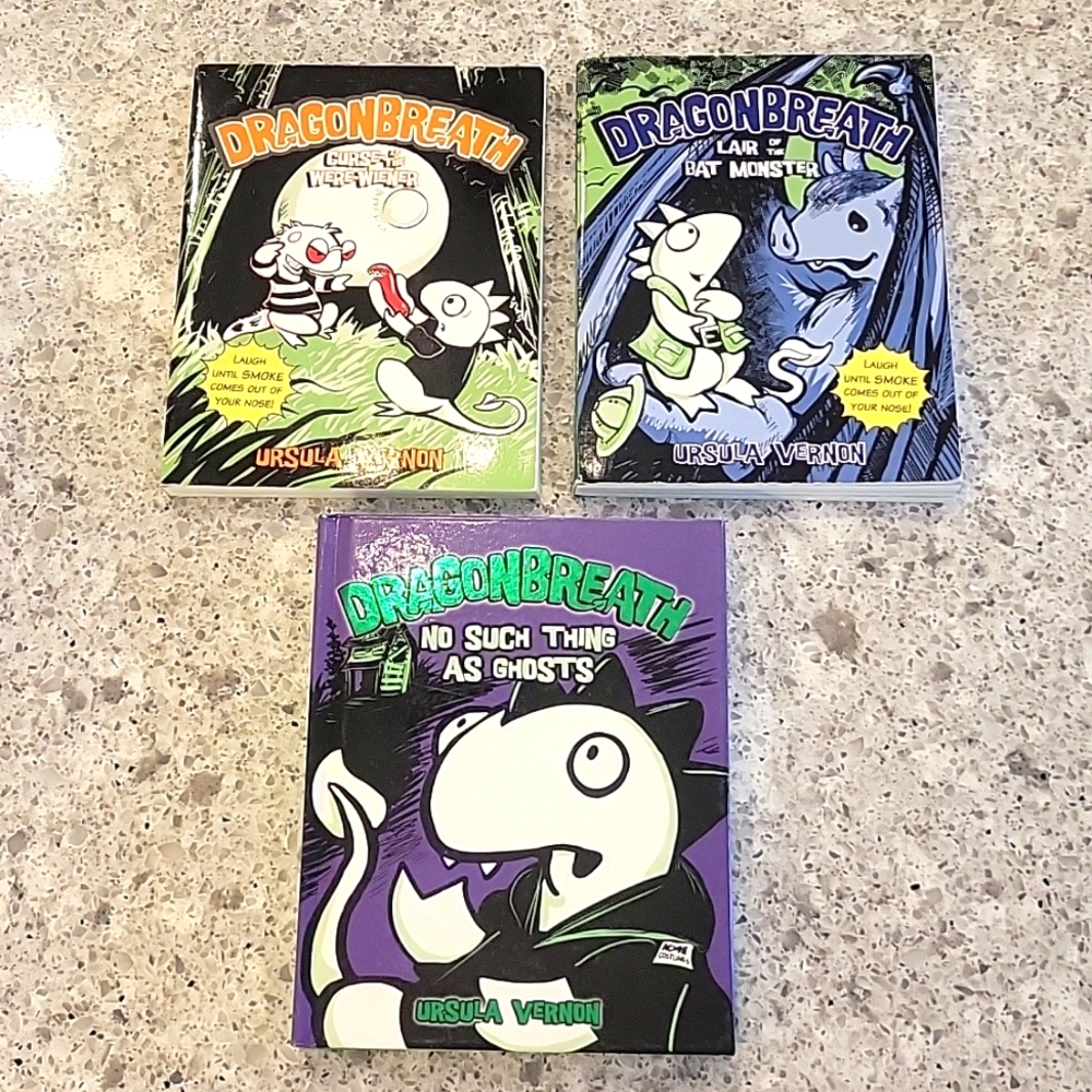 Dragonbreath books by Ursula Vernon. Set of 3